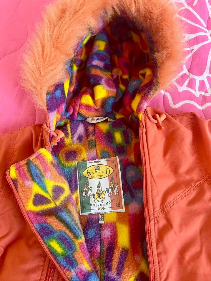 Kız Bebek Renkli Kürklü Kış Tulumu - Görsel 4