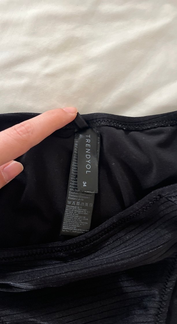 Siyah Strappy Bikini Altı - Görsel 2