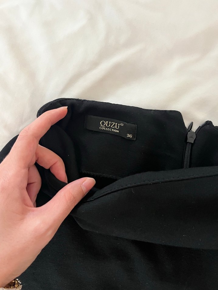 Siyah Mini Midi Etek - Görsel 2