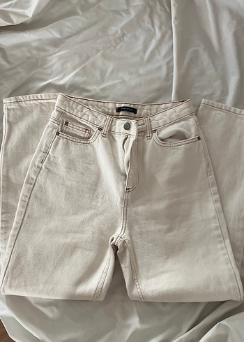 Bej Regular Fit Kadın Jean