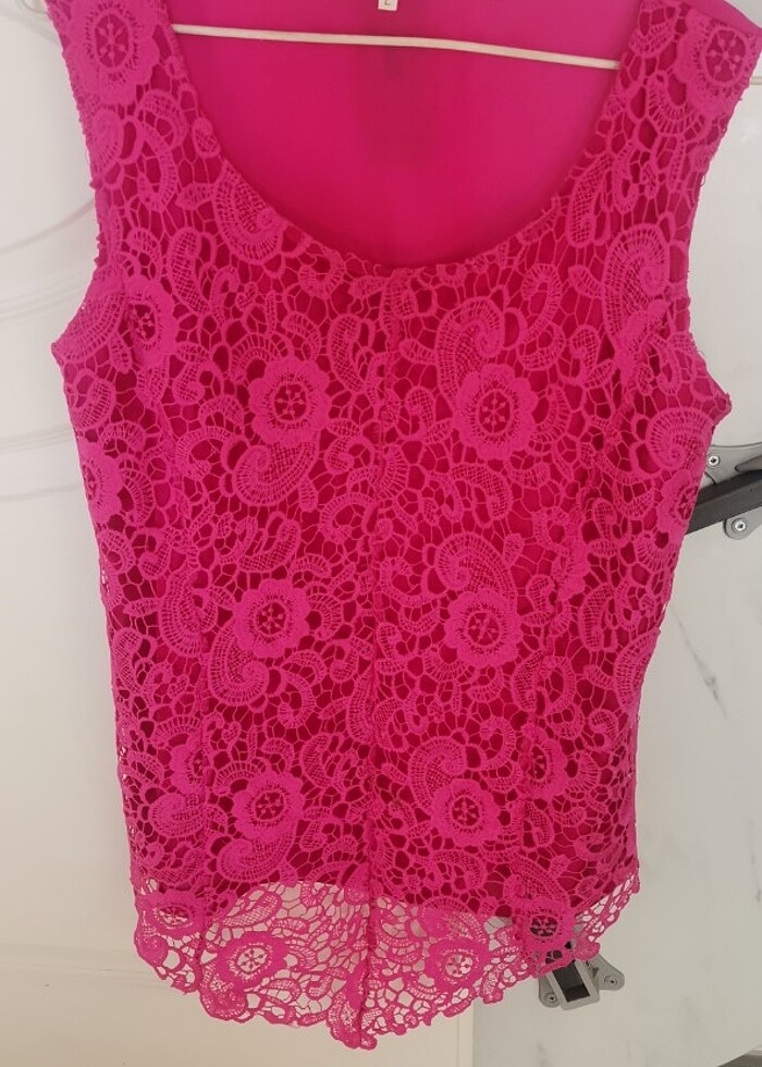 Bayan sıfır kol bluz - Görsel 3