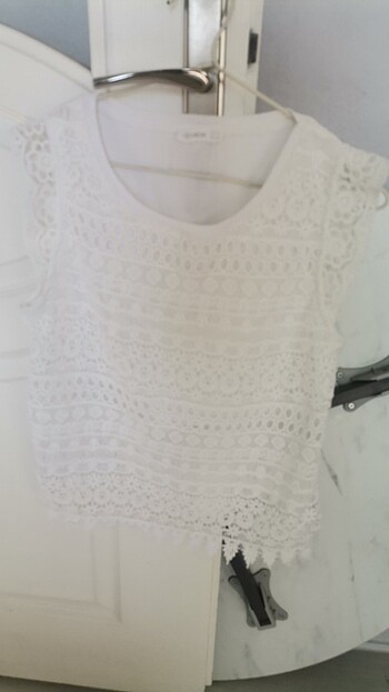 Bayan sıfır kol bluz - Görsel 2