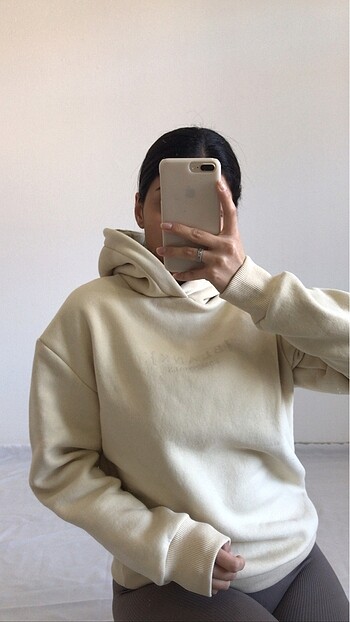 Addax Krem Sweatshirt