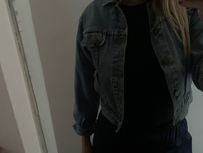 m Beden Lee Crop Kot Ceket