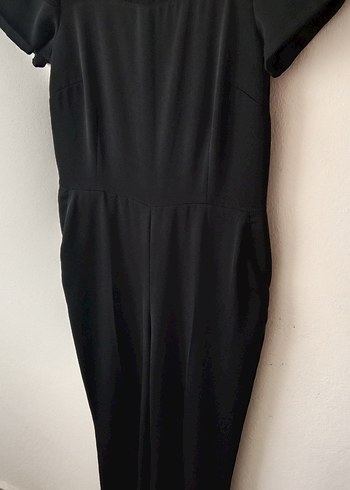 Kadın Siyah Kemerli Uzun Tulum - Görsel 3