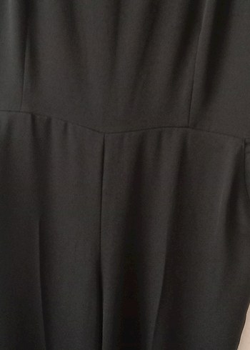 Kadın Siyah Kemerli Uzun Tulum - Görsel 7