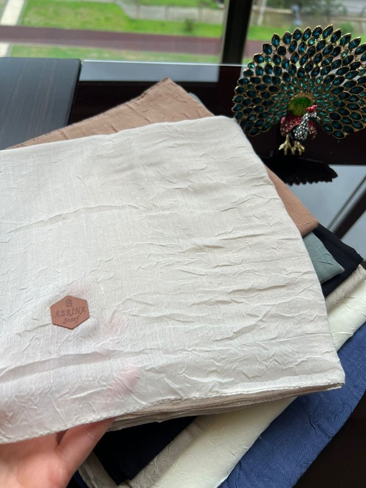 Kadın Pliseli yumuşak pamukŞal - Görsel 2