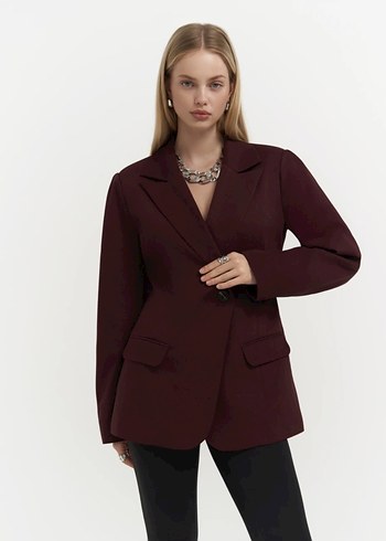 diğer Beden Bordo Kadın Blazer