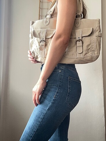 Beden camel Renk Y2k mango vintage kol çantası