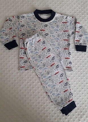 Çocuk pamuklu pijama takımı