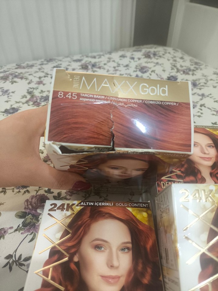 24K Gold Saç Boyası 8.45 Tarçın Bakır - Görsel 5