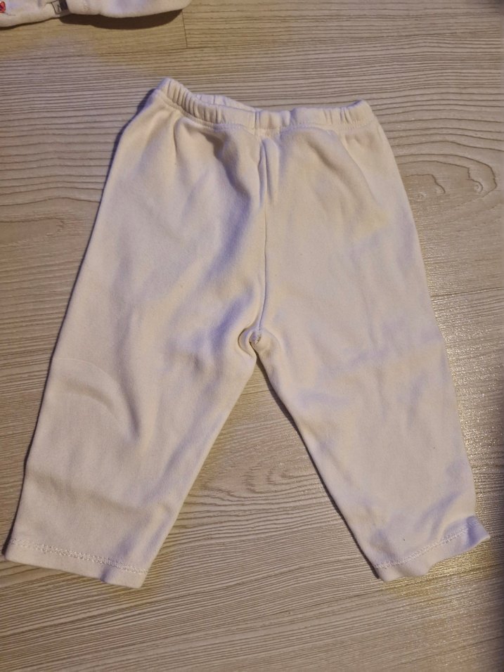 Nakışlı Beyaz Pamuklu Bebek Takım - Görsel 4