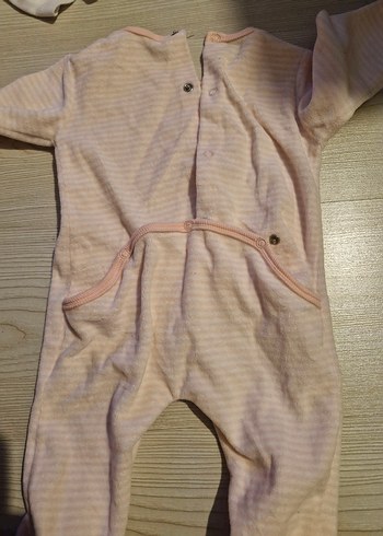 Nakışlı Pembe havlu Bebek Tulum - Görsel 5