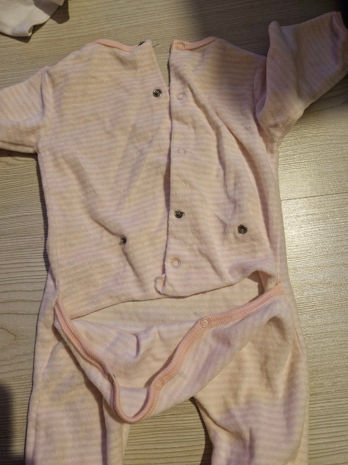 Nakışlı Pembe havlu Bebek Tulum - Görsel 4