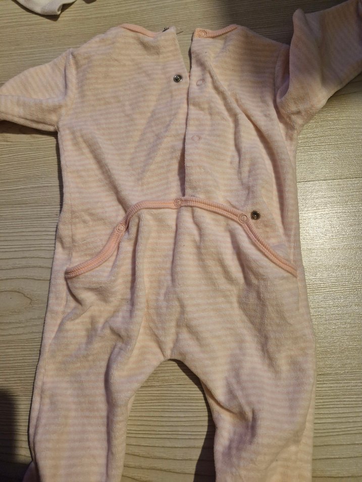 Nakışlı Pembe havlu Bebek Tulum - Görsel 5