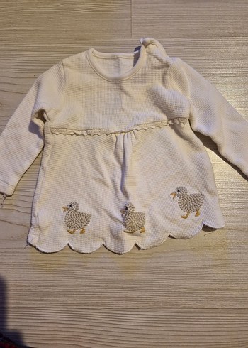 Beyaz ördek  Nakışlı Bebek Kız Takımı - Görsel 3