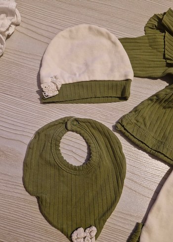 Kız bebek haki alt üst takım - Görsel 7
