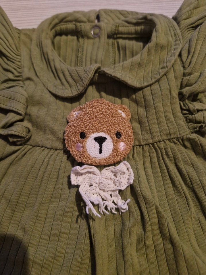 Kız bebek haki alt üst takım - Görsel 2