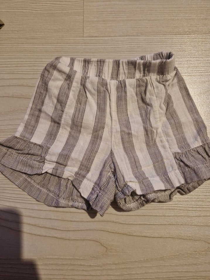 Nakışlı Yakalı Kız Keten Bluz - Görsel 3