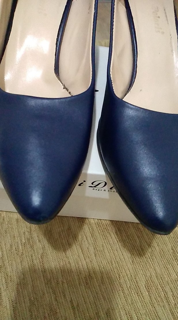 Klasik Lacivert Stiletto Topuklu Kadın Ayakkabı - Görsel 3