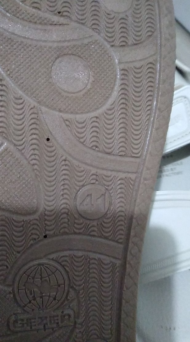 Erkek Beyaz Tokalı Kauçuk Sandalet - Görsel 4