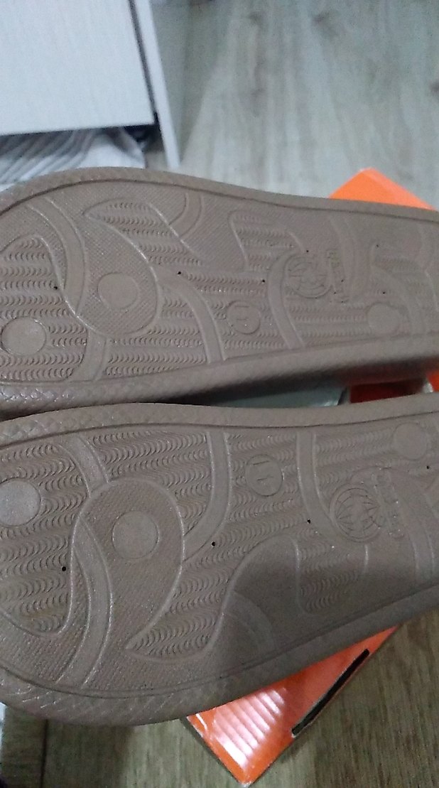 Erkek Beyaz Tokalı Kauçuk Sandalet - Görsel 5