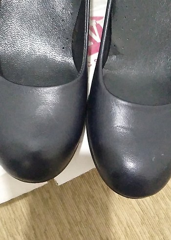 Siyah Kemerli Kadın Dolgu Topuk Stiletto - Görsel 3