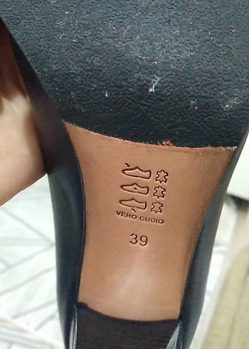 Siyah Kemerli Kadın Dolgu Topuk Stiletto - Görsel 6