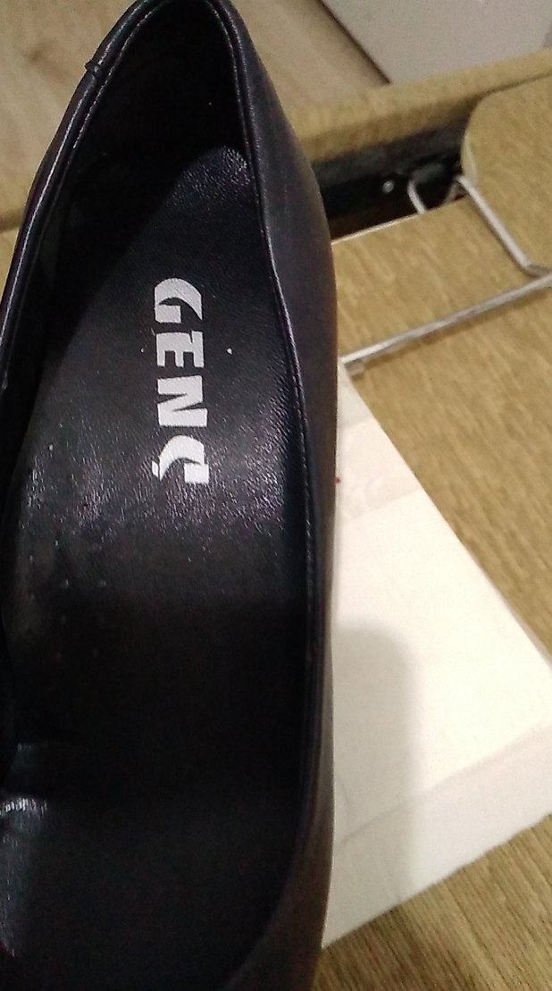 Siyah Kemerli Kadın Dolgu Topuk Stiletto - Görsel 2