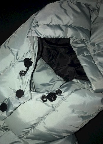 Çıtçıtlı mavi Kadın Şişme Yelek - Görsel 7