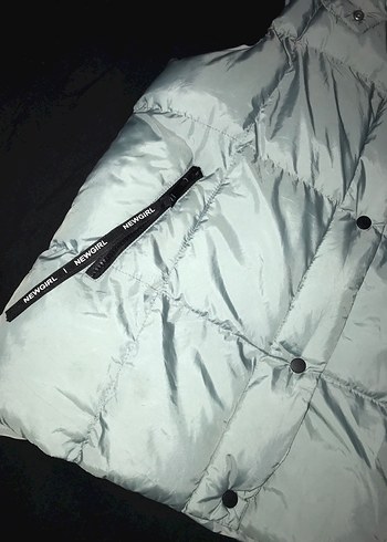 Çıtçıtlı mavi Kadın Şişme Yelek - Görsel 3