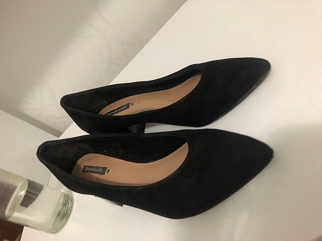36 Beden Dolgu topuklu süet stiletto