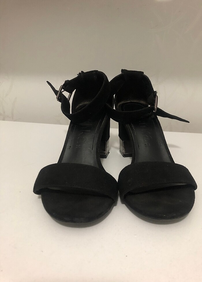 Siyah sandalet - Görsel 2