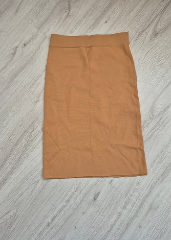 asimetrik Desenli bej rengi kalem etek - Görsel 3