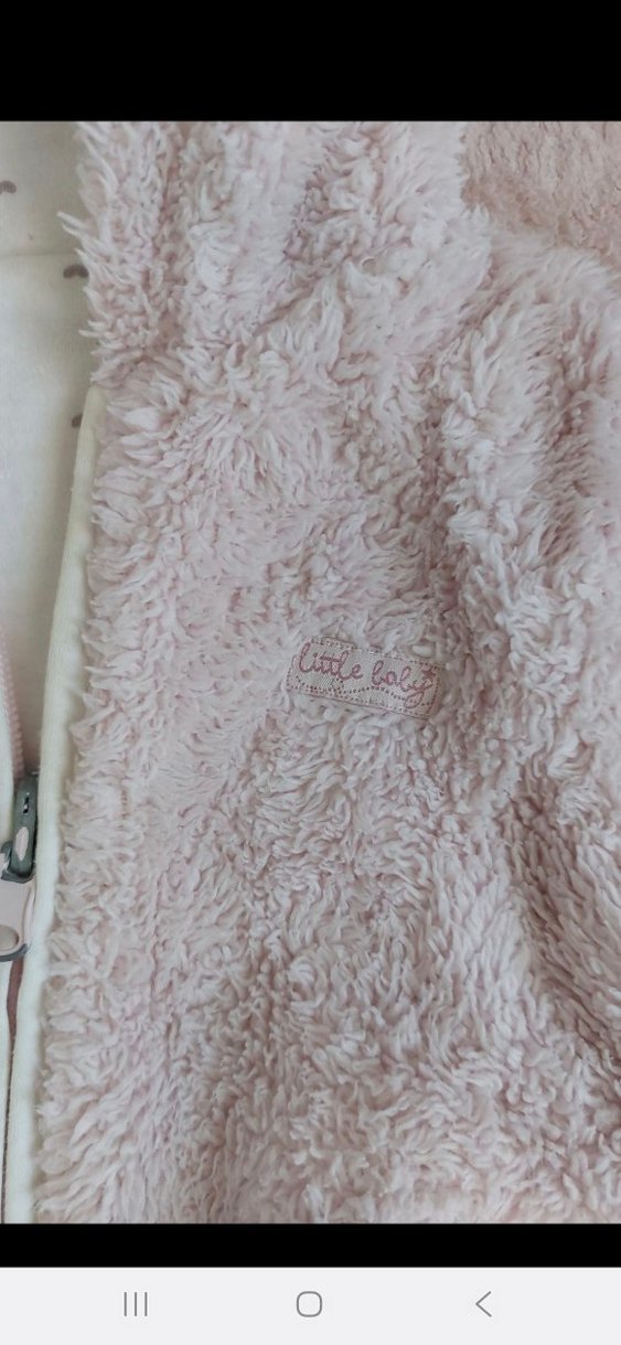 Kız Çocuk Pembe Kapüşonlu Kürklü Mont - Görsel 3