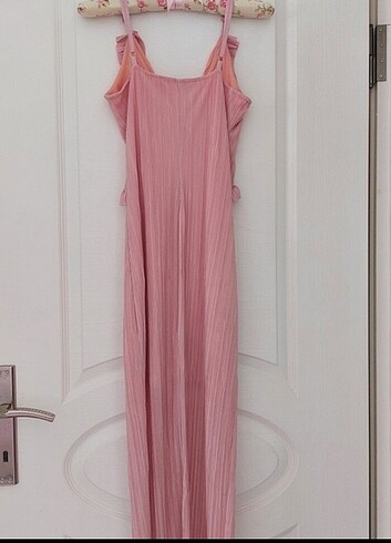 Askılı uzun prenses abiye elbise - Görsel 4