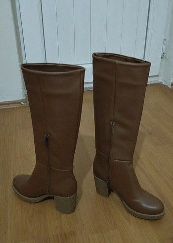 Diğer Kadın Kahverengi Deri Dizüstü Bot