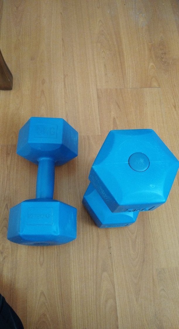 Delta Marka Mavi Renkli 5 Kg Egzersiz Dambılları - Görsel 3