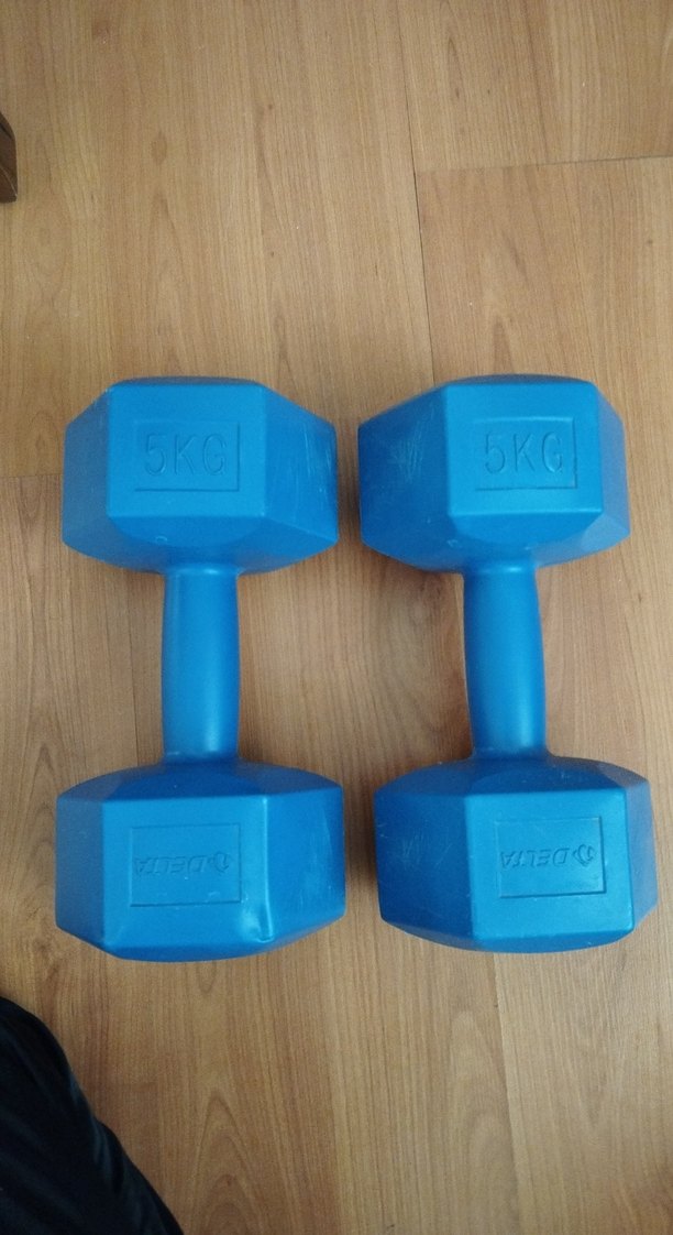 Delta Marka Mavi Renkli 5 Kg Egzersiz Dambılları - Görsel 2