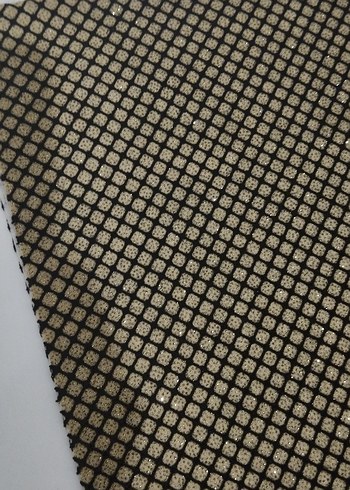 siyah Gold simli kumaş - Görsel 2