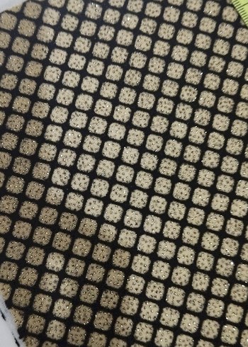 siyah Gold simli kumaş - Görsel 7