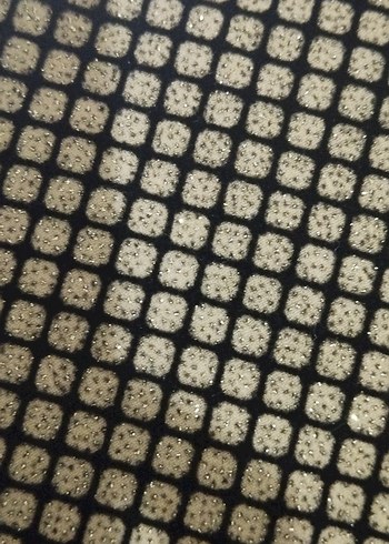 siyah Gold simli kumaş - Görsel 6