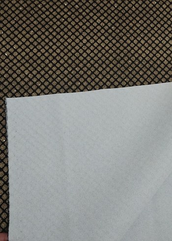 siyah Gold simli kumaş - Görsel 3