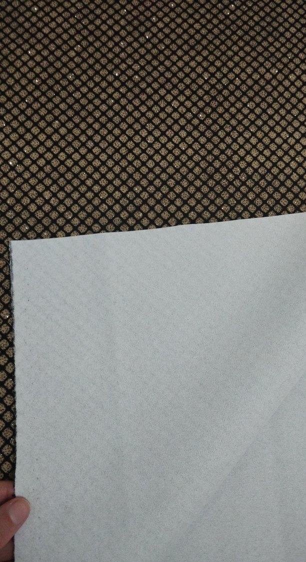 siyah Gold simli kumaş - Görsel 3