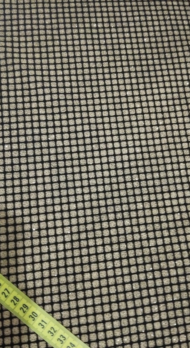 siyah Gold simli kumaş - Görsel 5