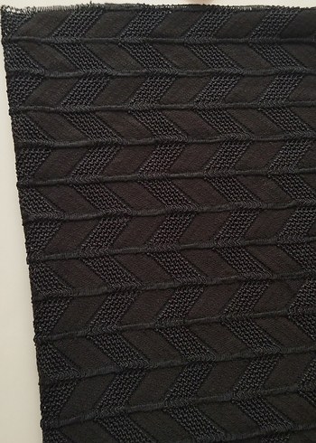 siyah triko kumaş - Görsel 7