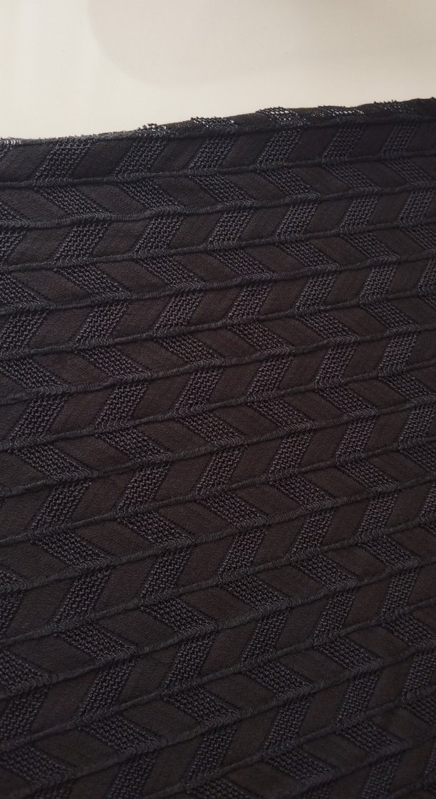 siyah triko kumaş - Görsel 2