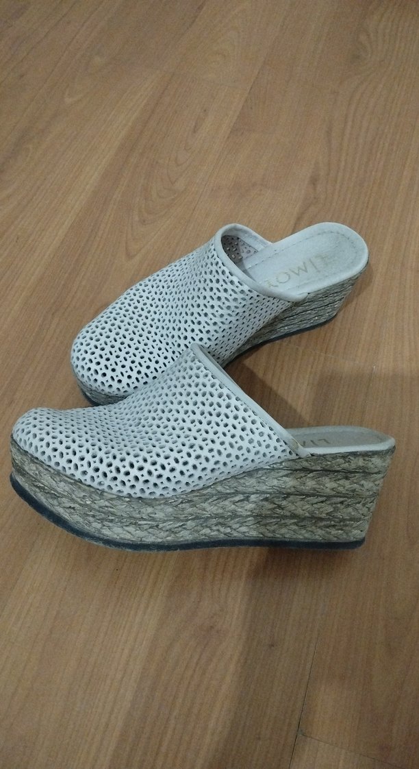 hakiki deri  pudra pembe dolgu topuk terlik - Görsel 4