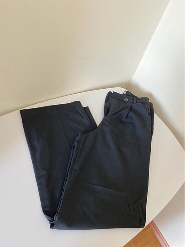 siyah bol paça pantolon