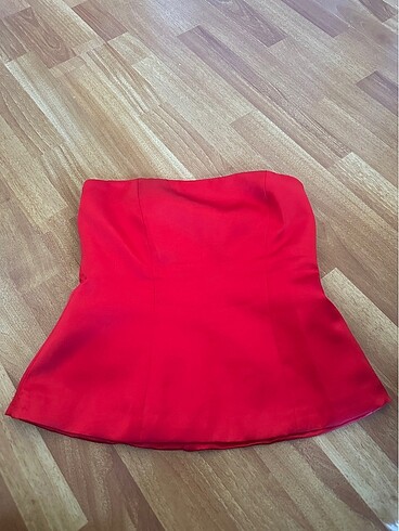Zara şık crop üst